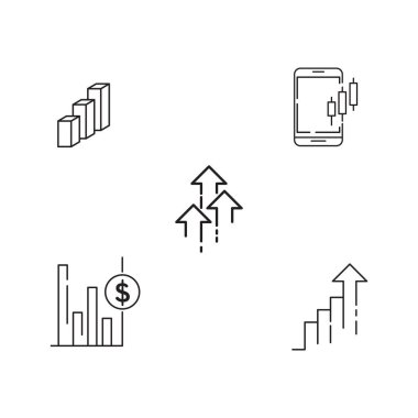 İş yatırım simgesi illüstrasyon tasarım şablonu