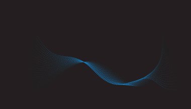 Soyut izometrik 3d parçacık çizgisi grafiği