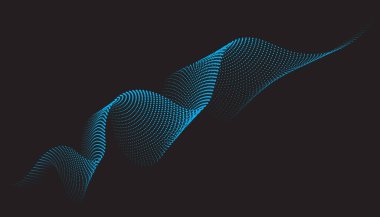 Soyut izometrik 3d parçacık çizgisi grafiği