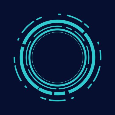 Bilim kurgu çemberi çerçeve modern kullanıcı arayüzü elementi Teknoloji fütüristik