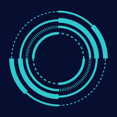 Bilim kurgu çemberi çerçeve modern kullanıcı arayüzü elementi Teknoloji fütüristik