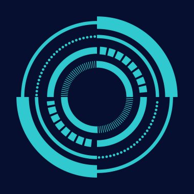 Bilim kurgu çemberi çerçeve modern kullanıcı arayüzü elementi Teknoloji fütüristik