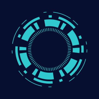 Bilim kurgu çemberi çerçeve modern kullanıcı arayüzü elementi Teknoloji fütüristik