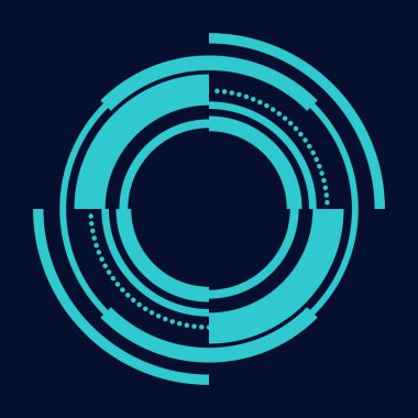 Bilim kurgu çemberi çerçeve modern kullanıcı arayüzü elementi Teknoloji fütüristik