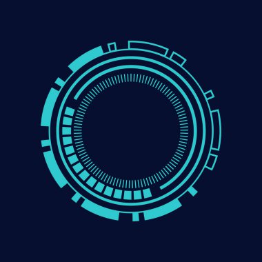 Bilim kurgu çemberi çerçeve modern kullanıcı arayüzü elementi Teknoloji fütüristik