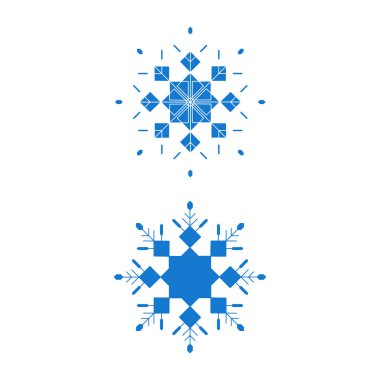 Noel Kar Taneleri tasarımı Kış kar ikonu