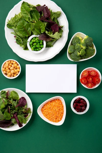 Vegetarian Vegan Diet Month January Called Veganuary Variety Vegan Plant — Stock Photo, Image