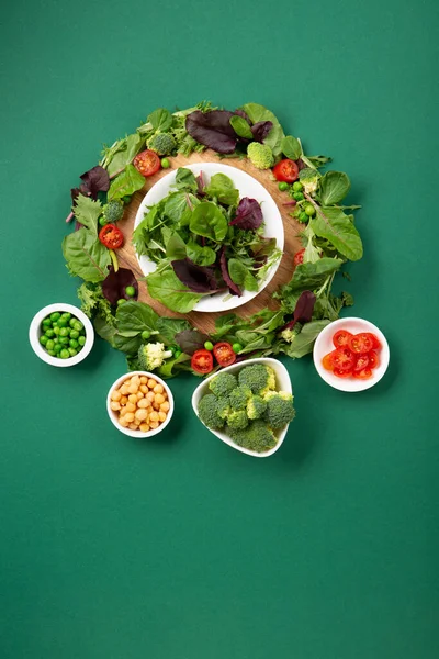 Vegetarische Veganistische Dieet Maand Januari Genaamd Veganuary Verscheidenheid Van Veganistisch Stockfoto
