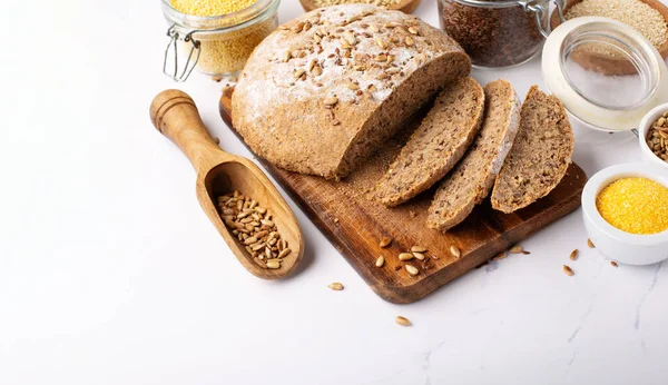 Ancient Grain Food Bread Gluten Free Healthy Eating Dieting Balanced — Stock Photo, Image