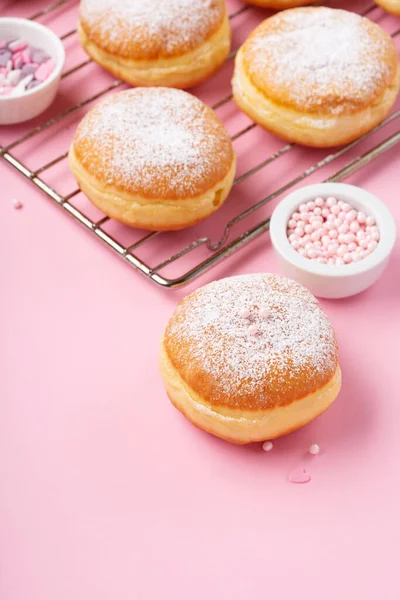Happy National Donut Day Valentines Day Concept Donuts Doughnuts Icing — Photo