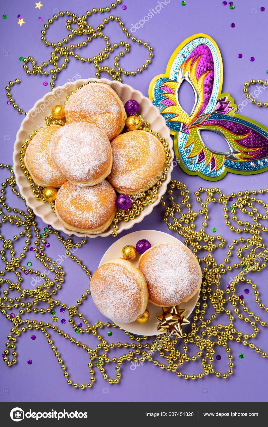 paczki donuts mardi gras