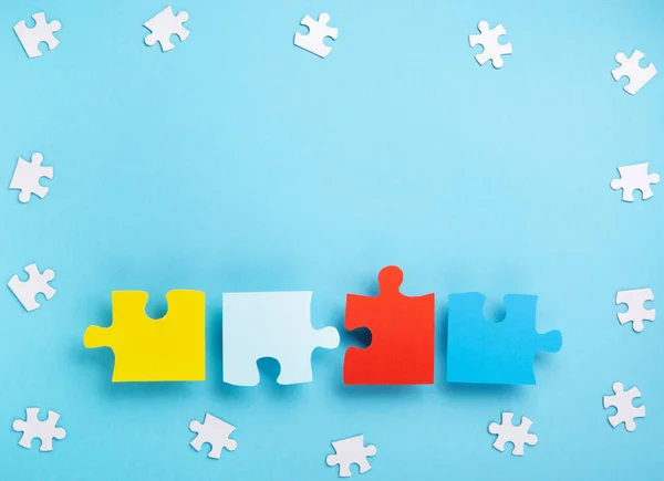 World Autism Awareness Day Month Concept Inglês Design Criativo Para — Fotografia de Stock