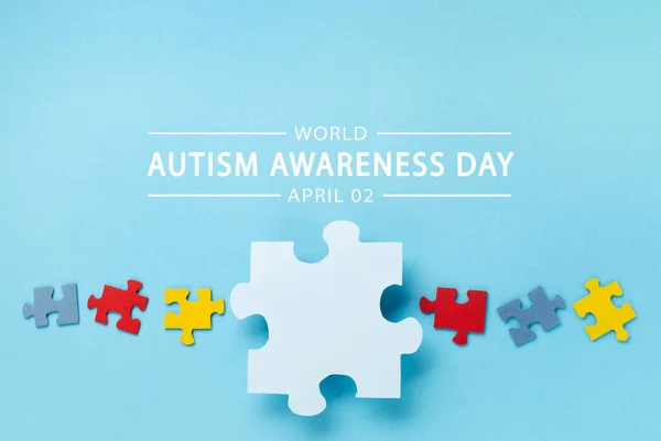 World Autism Awareness Day Month Concept Creative Design April Color — Stock Photo, Image