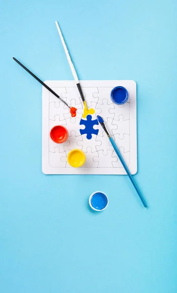 World Autism Awareness Day Month Concept Inglés Diseño Creativo Para —  Fotos de Stock