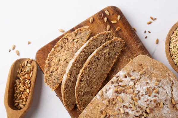 Ancient Grain Food Gluten Free Bread Healthy Eating Dieting Balanced — Stok fotoğraf