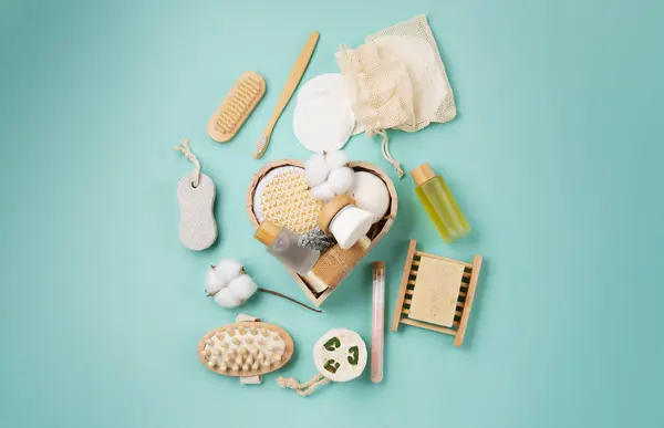 Natural Eco Friendly Beauty Skin Care Products Concept Zero Waste —  Fotos de Stock