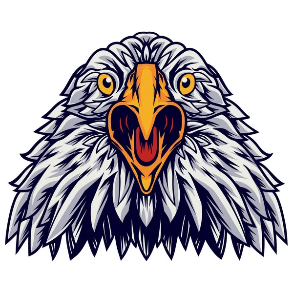Cabeza Águila Ilustración Vectorial — Archivo Imágenes Vectoriales