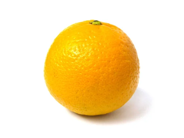 Κοντινό Πλάνο Ώριμων Πορτοκαλιών Που Απομονώνονται Λευκό Φόντο — Φωτογραφία Αρχείου