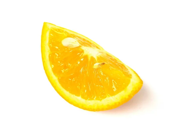 Nahaufnahme Von Reifen Orangenfrüchten Isoliert Auf Weißem Hintergrund — Stockfoto
