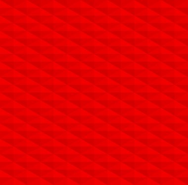 Soyut geometrik şekil dikişsiz model arkaplan vektörü. Kırmızı 3d küpler, elmaslar, eşkenar dörtgen, altıgenler tekrarlanan desen.