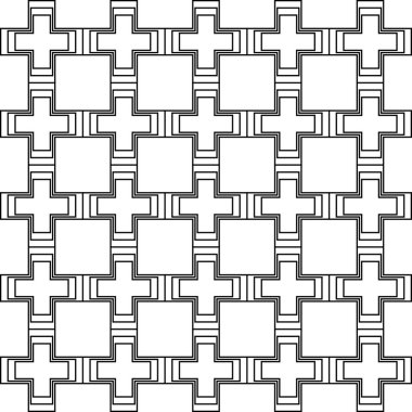 White Plus çizgi simgesi arka plan vektörünü tekrarlıyor. Soyut geometrik şekil sembolü tasarımı.