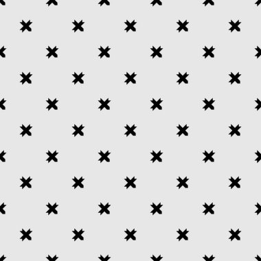 Oklar gri arkaplan vektöründe simgesiz logo deseni oluşturuyor. Siyah geometrik şekil sembolü tekrar eden desen tasarımı.