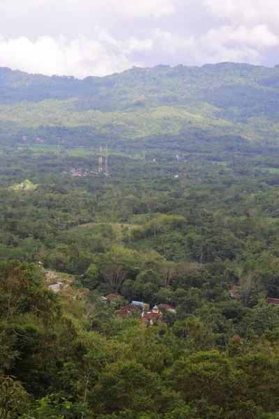 Blick Auf Die Ländliche Landwirtschaft Und Landschaft Von Sukabumi Westjava — Stockfoto