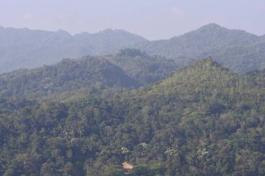 View of Rural Agricultural, Villages and landscape of Sawahlunto, West Sumatra, Indonesia