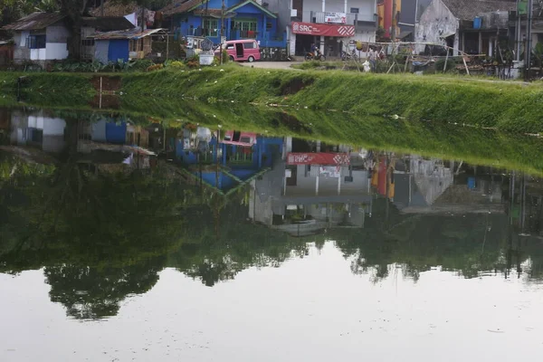 Sukabumi Batı Java Endonezya Daki Küçük Göl Manzara — Stok fotoğraf