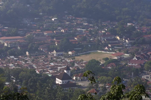 View Rural Agricultural Villages Landscape Sawahlunto West Sumatra Indonesia — 스톡 사진
