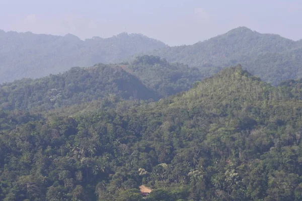 View Rural Agricultural Villages Landscape Sawahlunto West Sumatra Indonesia — Fotografia de Stock