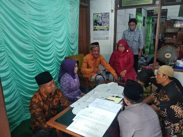 Huwelijkscontract Indonesische Bruiloft Centraal Java Indonesië Juli 2022 — Stockfoto