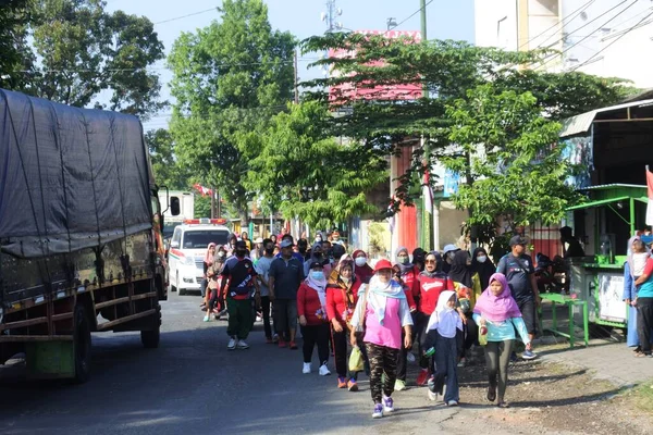 Java Central Indonésia Agosto 2022 Caminhada Saudável Caminhada Tranquila Organizada — Fotografia de Stock