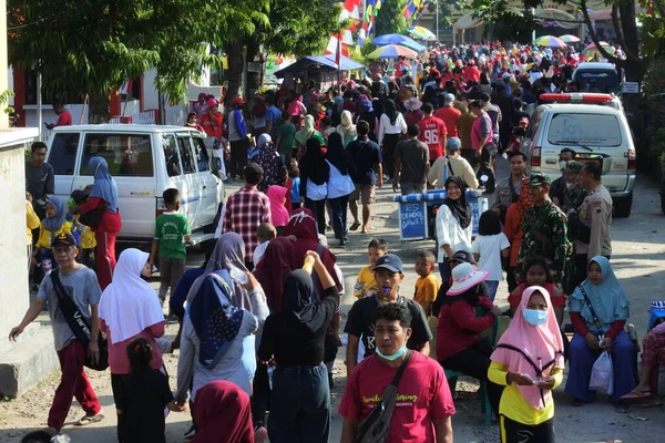 Central Java Indonésie Srpna 2022 Zdravá Procházka Neuspěchaná Procházka Organizovaná — Stock fotografie