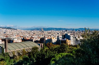 Barselona, İspanya - 12 Aralık 2022: Barselona Panoramik.