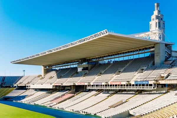 Stock image Barcelona , Spain - December 12, 2022: View of the stands of the Lluis Companys Olympic stadium