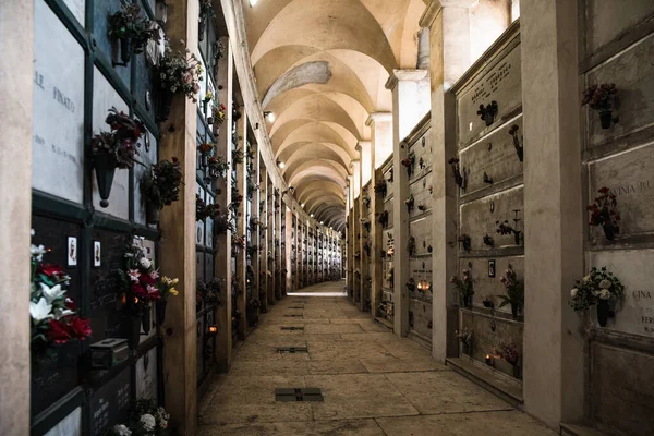 Верона Италия Октября 2021 Года Интерьер Монументального Кладбища Вероны — стоковое фото