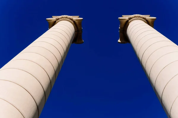 stock image The four columns of Barcelona, in Montjuic, symbol of Catalanism
