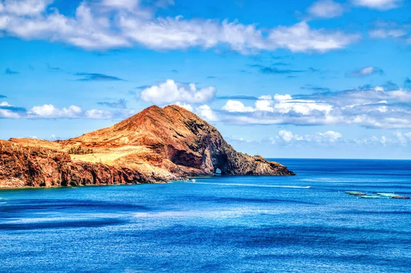 Landschap Van Madeira Gezicht Ponta Sao Lourenco Tijdens Een Zonnige — Stockfoto