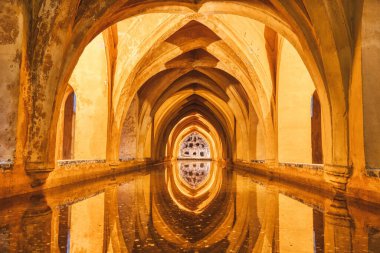 Sevilla 'da Alcazar Hamamları, Endülüs, İspanya 
