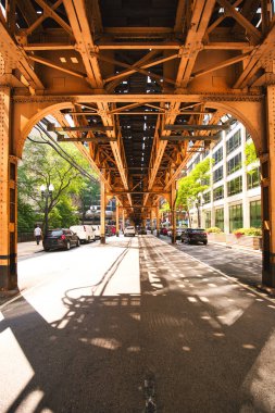 Şehir merkezindeki Chicago Metro Döngüsü, Illinois 