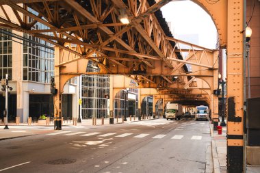 Şehir merkezindeki Chicago Metro Döngüsü, Illinois 