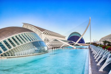 Güneşli bir günde Palau de les Arts, Valencia