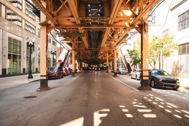 Şehir merkezindeki Chicago Metro Döngüsü, Illinois 