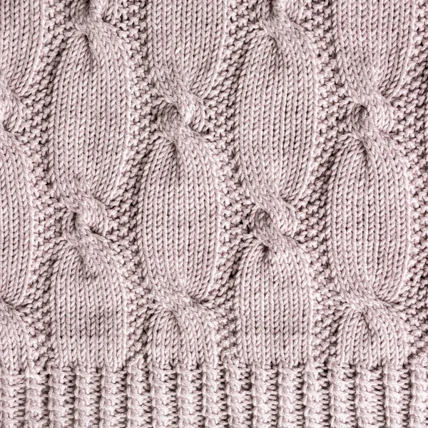 케이블 스웨터에 뜨개질 배경입니다 — 스톡 사진