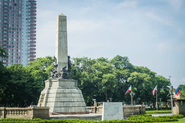 Rizal Park Manila Filipinas Julio 2014 Vista Lateral Del Monumento —  Fotos de Stock