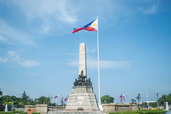 2014年7月2日フィリピン マニラのリサール公園 リサール記念碑の裏側 — ストック写真