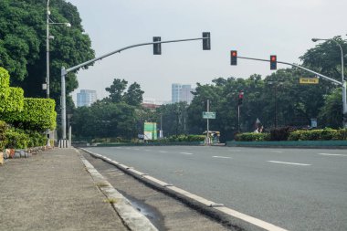 Rizal Park, Manila, Filipinler 2 Temmuz 2014: Abenida Maria Orosa Manila, Filipinler 'deki Rizal Park