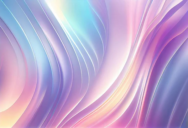 Abstract grainy 3d render holographic chromatic iridescent wave in motion colorful background. Dreamy gradient design element for banners, backgrounds, wallpapers and cover