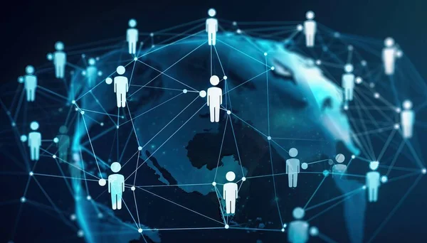 Global business structure of networking. Analysis and data exchange customer connection, HR recruitment and global outsourcing, Customer service, Strategy, Teamwork, Technology and social network